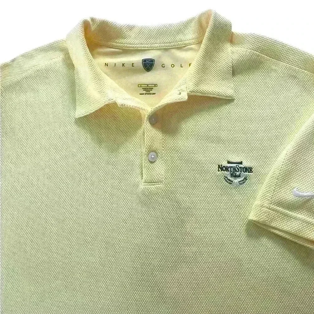Nike Golf Men’s Yellow Golf Polo Size Large